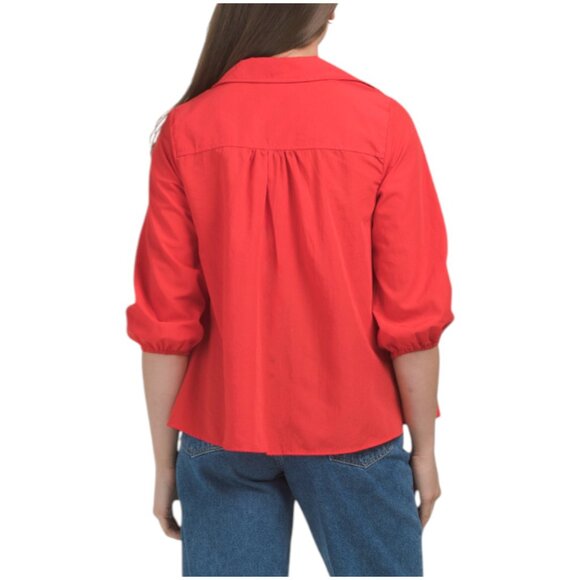 KAKTUS Smocked Long Sleeve Blouse - Picture 2 of 2